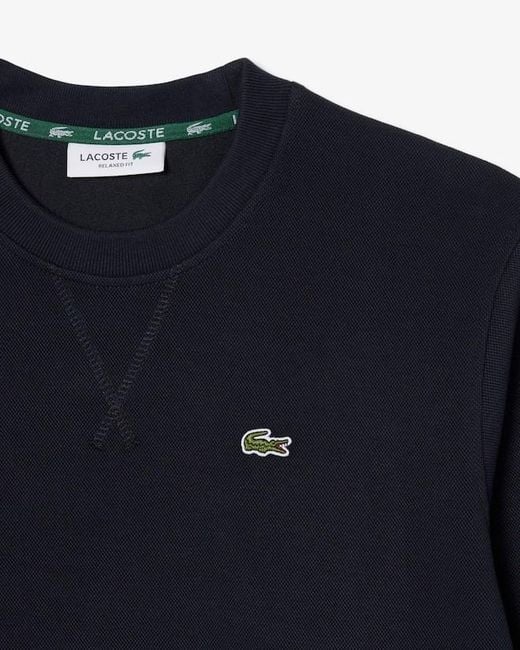 Lacoste Blue Logo Crew-Neck Sweatshirt