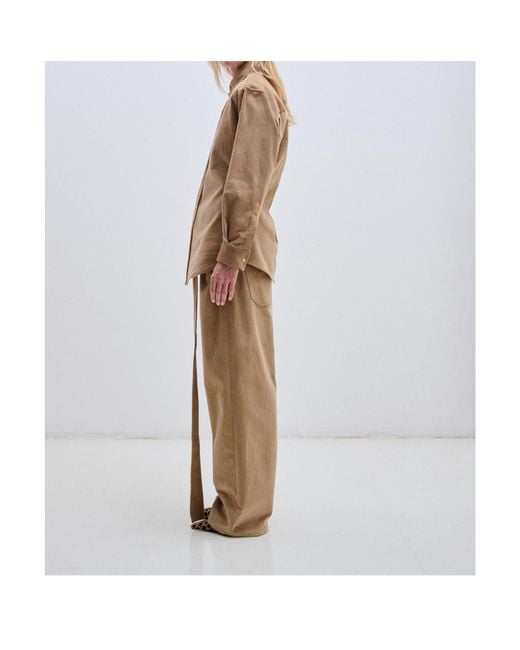 DARKPARK Brown Anne Corduroy Tailored Shirt