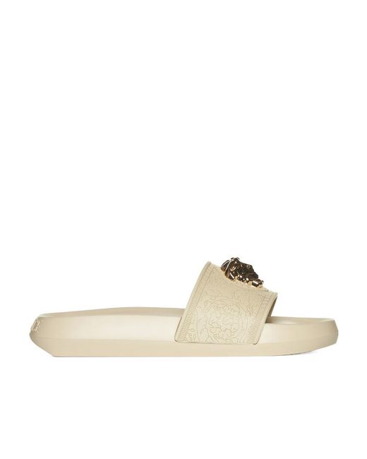 Versace Multicolor Palazzo Medusa-Plaque Slides