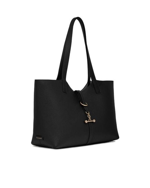 Strathberry Black Kite Tote