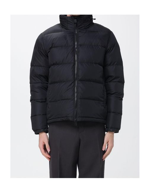 Aspesi Black Logo Patch Padded Jacket for men