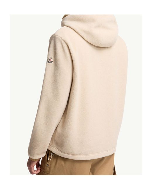 Moncler Natural Panelled Zip-Up Jacket for men