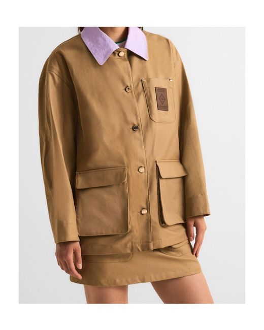 Casablanca Natural Belt-Loop Skirt