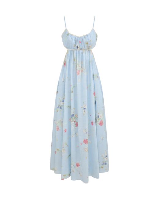 Zimmermann Blue Lucky Picnic Maxi Dress