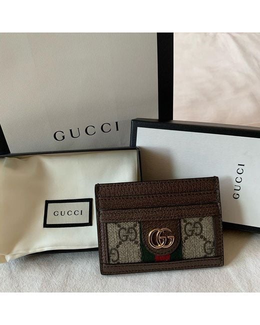 Gucci Brown Ophidia Card Holder