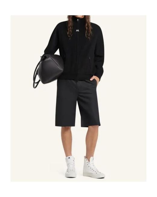 Courreges Black Zip-Up Jacket for men