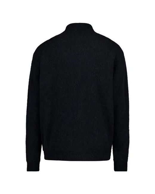 American Vintage Black Logo Patch Cardigan for men