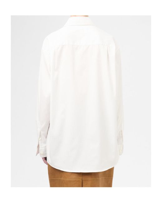 Our Legacy White Favourite Curved Hem Shirt