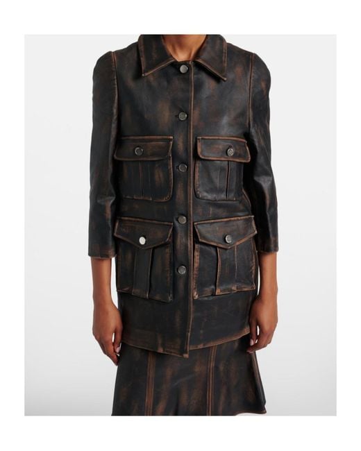 ShuShu/Tong Black Leather Jacket