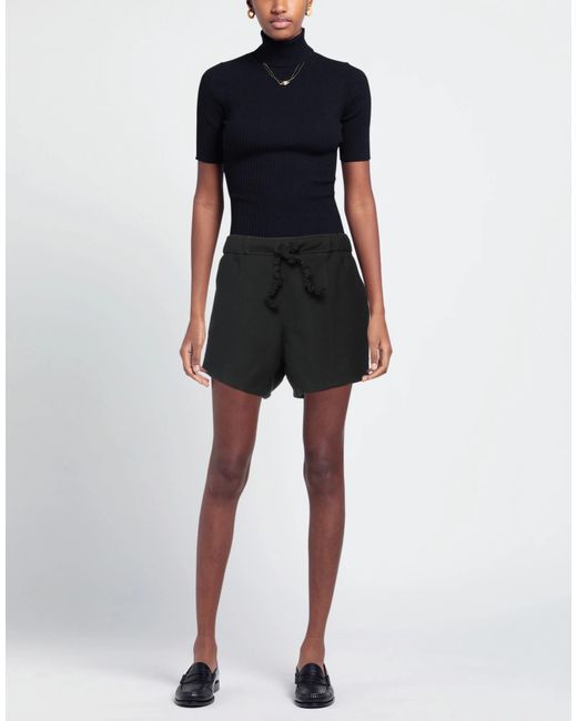 Ganni Black Drawstring Shorts