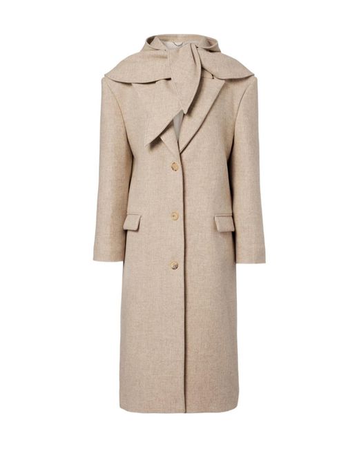Magda Butrym Natural Long-Sleeved Coat