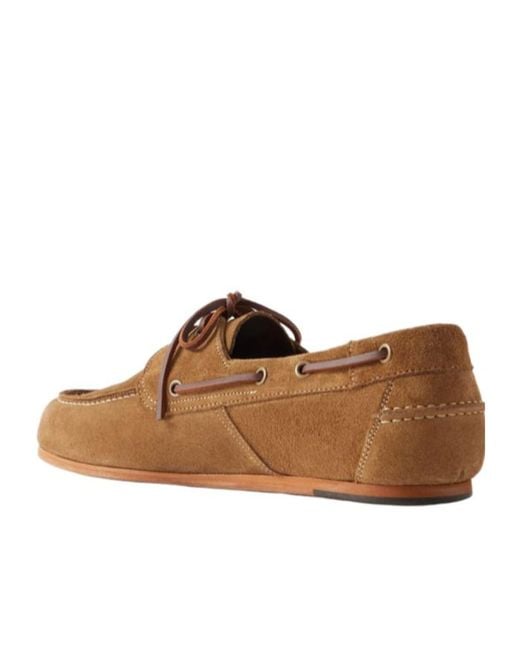 Sebago Brown Owen Lace-Up Loafers for men