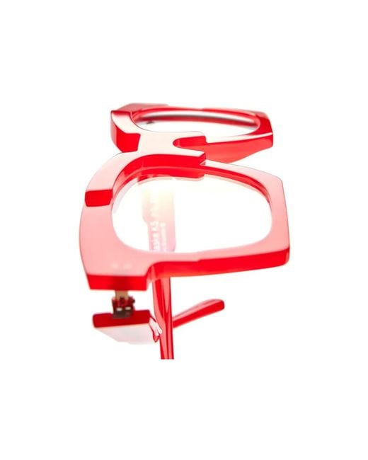 Kuboraum Red K5 Rectangular Glasses And Frames for men