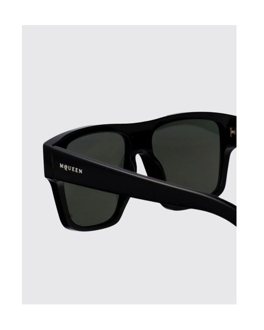 McQueen Black Eyewear Square Frame Sunglasses for men