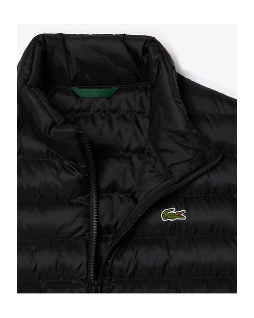 Lacoste Black Padded Gilet for men