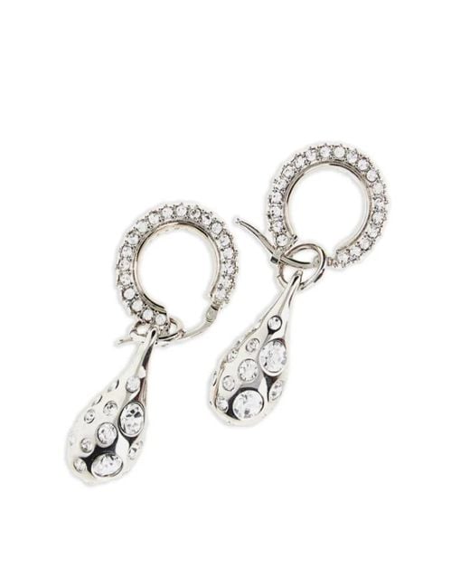 Marni White Zoo Poodle Earrings