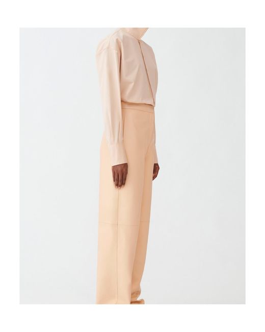 Fabiana Filippi Natural High-Necked Long-Sleeved Shirt