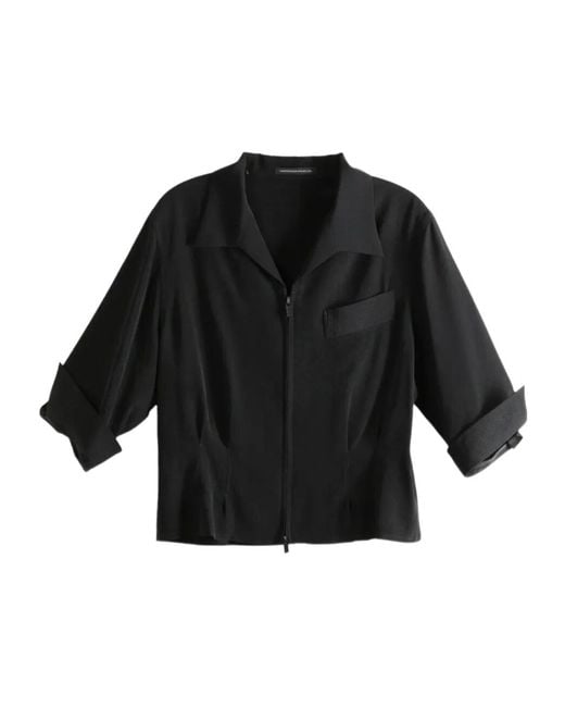 Y's Yohji Yamamoto Black Short Sleeve Shirt