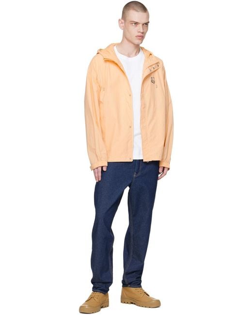Maison Kitsuné Natural Chillax Fox Hooded Windbreaker for men