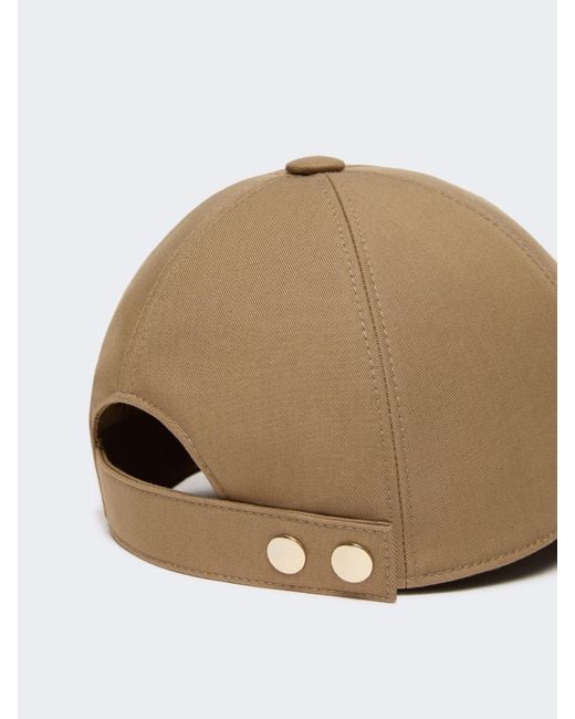 Max Mara Natural Patterned Baseball Cap