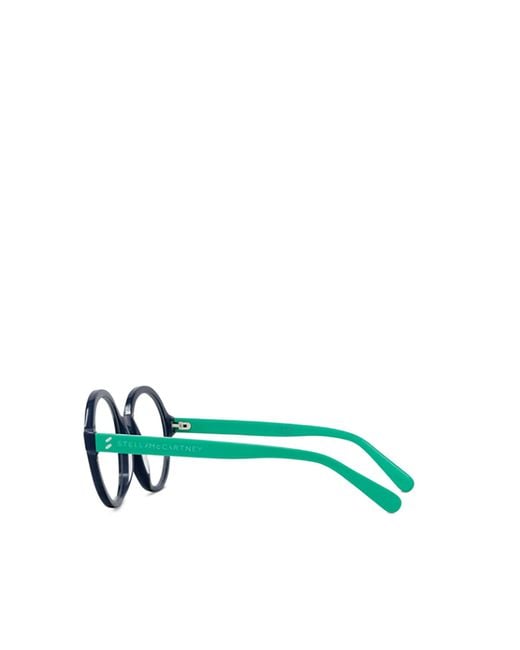Stella McCartney White Eyewear Round Frame Glasses