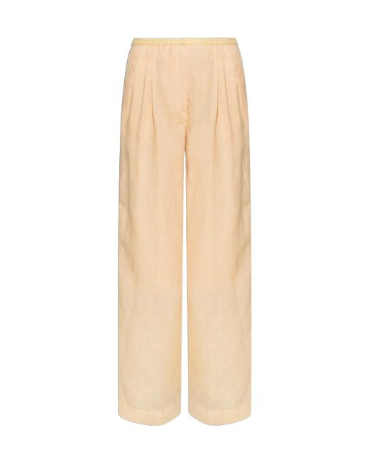 Forte_forte Natural Elastic Waist Casual Pants