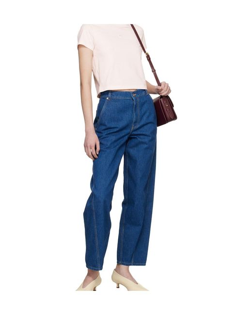 Maison Kitsuné Purple Maison Kitsuné Edie Small Crossbody Bag for men