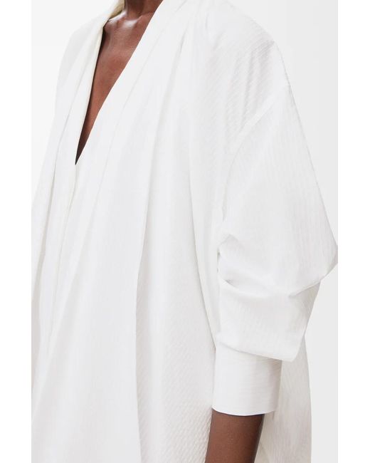 Loewe White Draped Dress