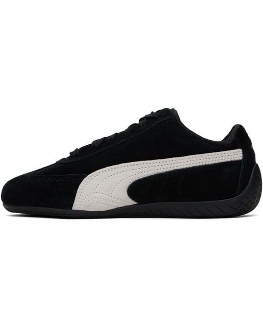 PUMA Black Speedcat Og Logo Detailed Sneakers