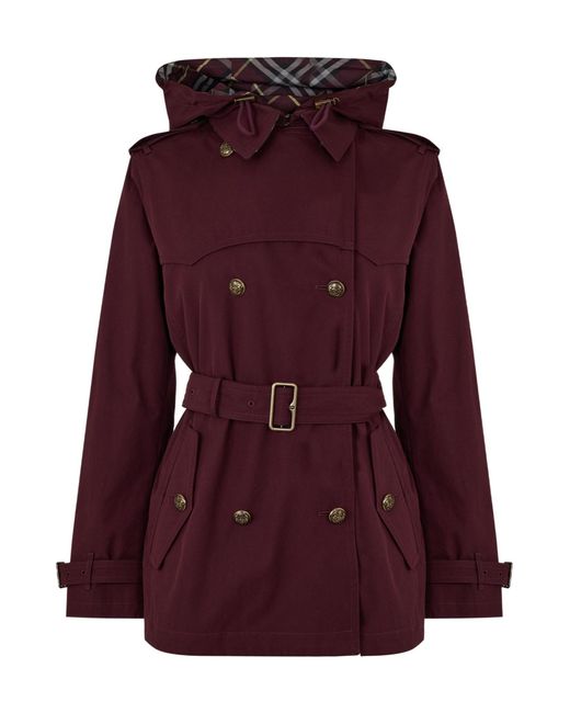 Burberry Purple Versatile Casual Coat
