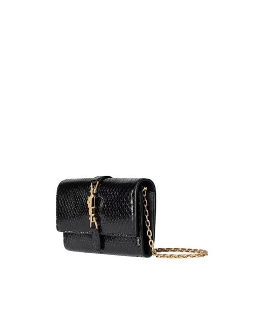 Gucci Black Jackie Python Wallet On Chain