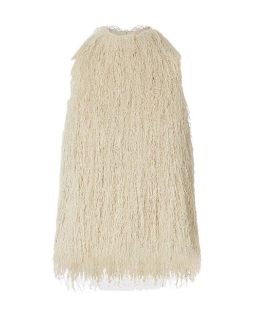 Liu Jo Natural Fringed Top