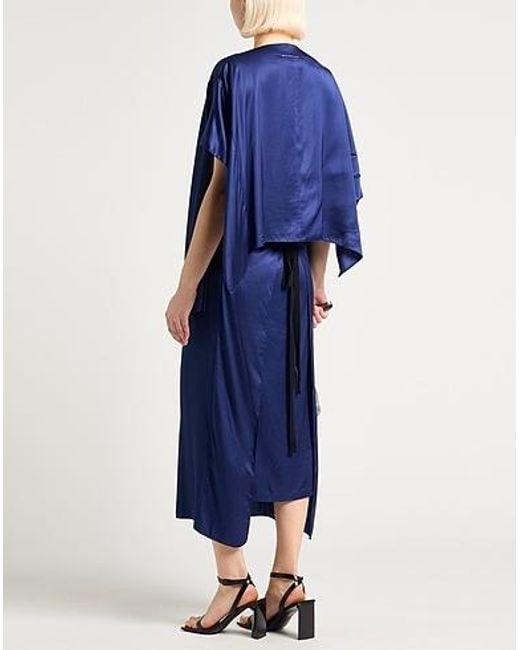 MM6 by Maison Margiela Blue Satin Dress