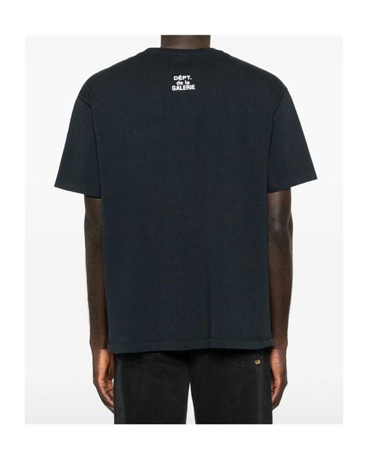 GALLERY DEPT. Black Short Sleeve Crewneck T-Shirt for men