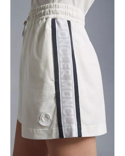 Moncler Gray Logo Shorts