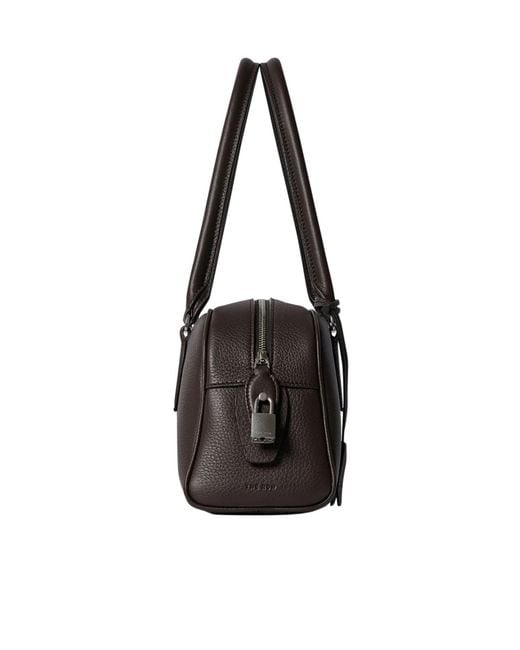 The Row Black India Small Top Handle Bag