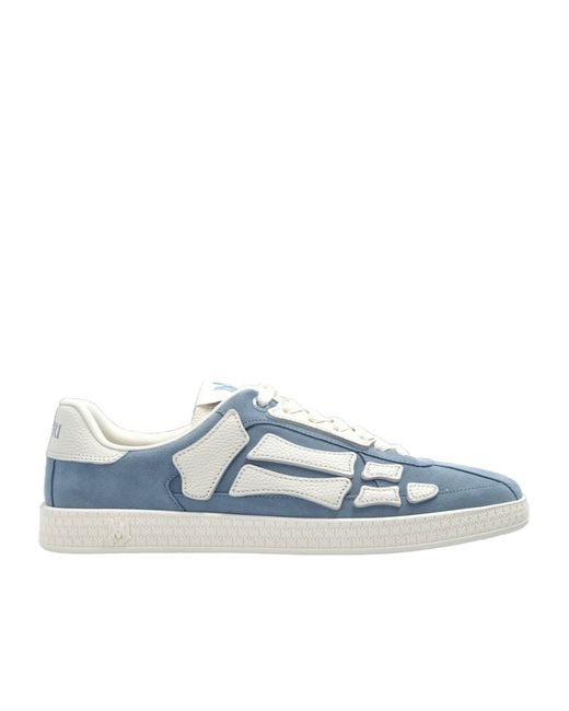 Amiri Blue Pacific Bones Low-Top Sneakers for men