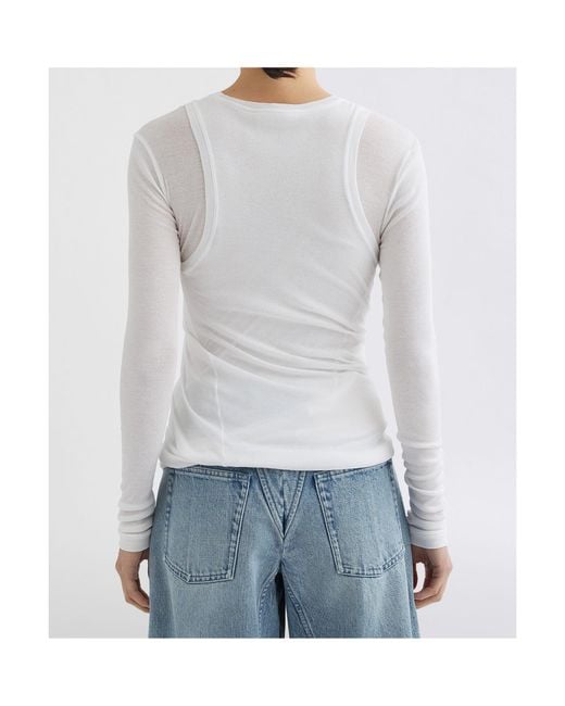 Jil Sander White Layered Crewneck T-Shirt