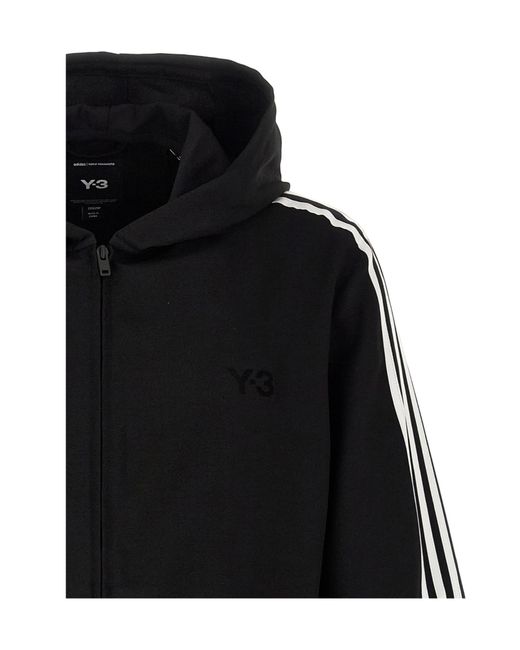 Y-3 Black X Yohji Yamamoto Zipped Hoodie for men