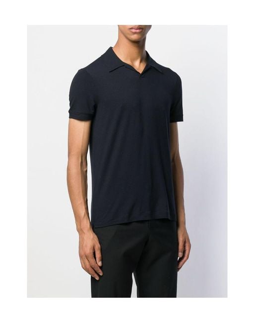 Giorgio Armani Black Polo Shirt for men