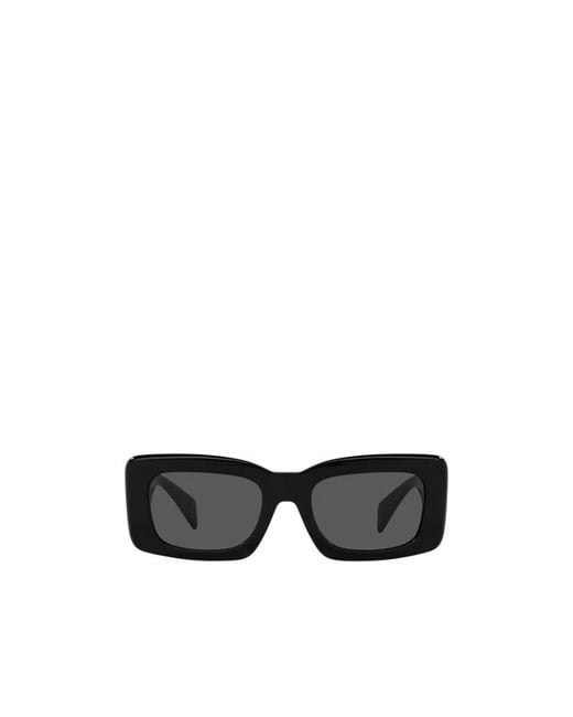 Versace Black Eyewear Rectangular Frame Sunglasses