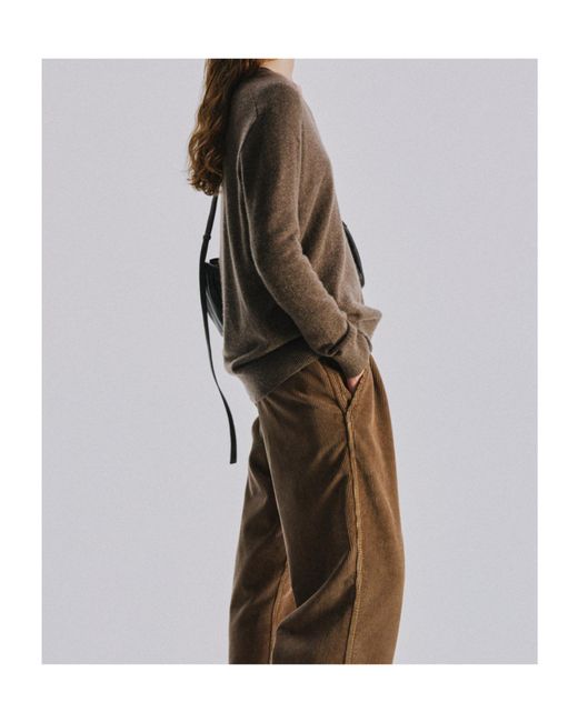 The Row Brown Long-Sleeved Sweater