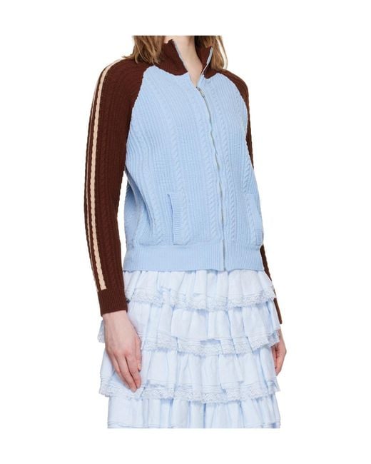ShuShu/Tong Blue Long-Sleeved Cardigan