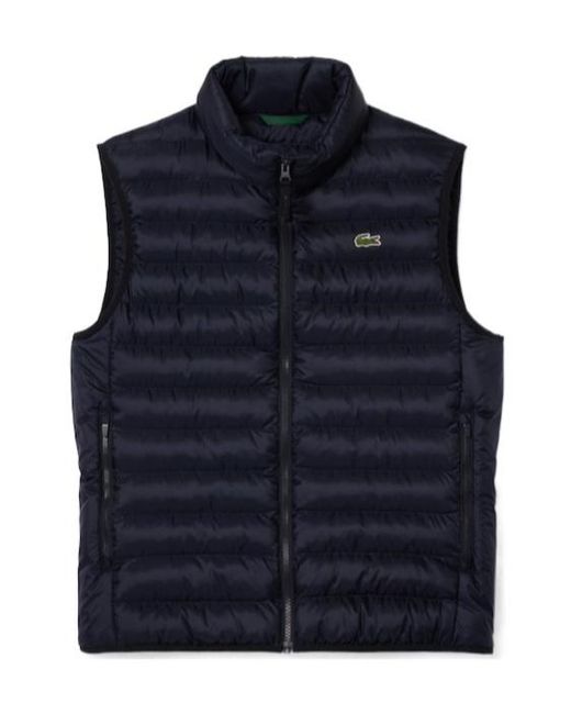 Lacoste Blue Stand-Neck Vest for men
