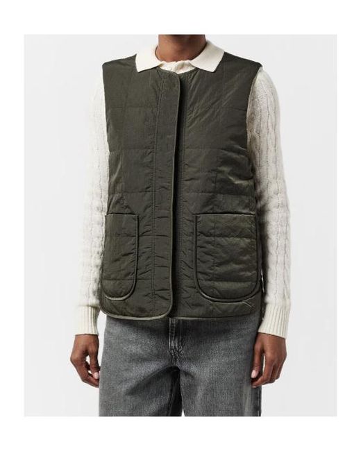 Varley White Button Reversible Vest