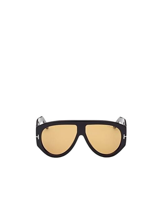 Tom Ford Natural Eyewear Pilot Framed Sunglasses for men