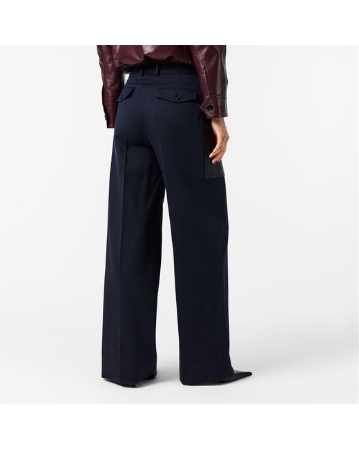 Bottega Veneta Blue Pocket Detail Track Pants