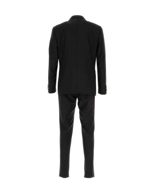 Canali Black Single-Breasted Suit for men