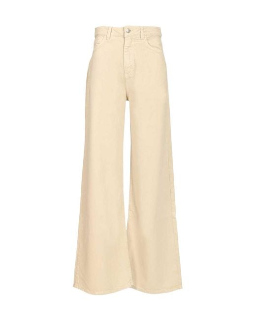 ICON DENIM Natural Debby High-Waist Wide-Leg Jeans