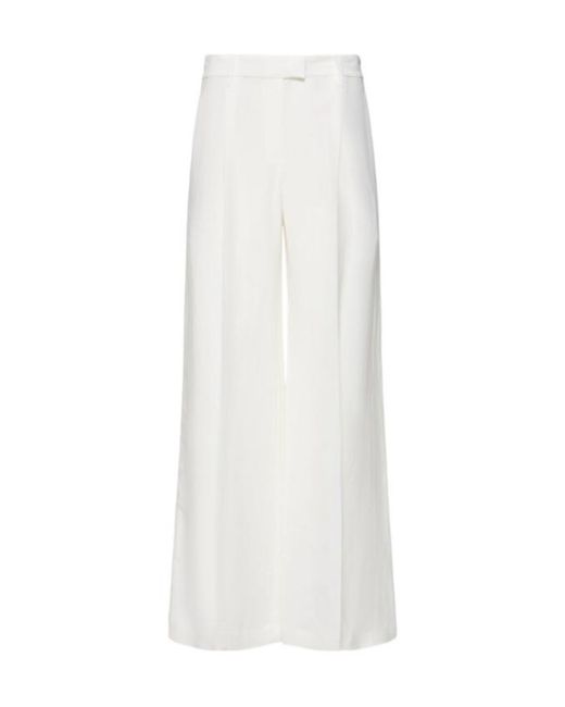 Brunello Cucinelli White Belt-Loop Casual Pants